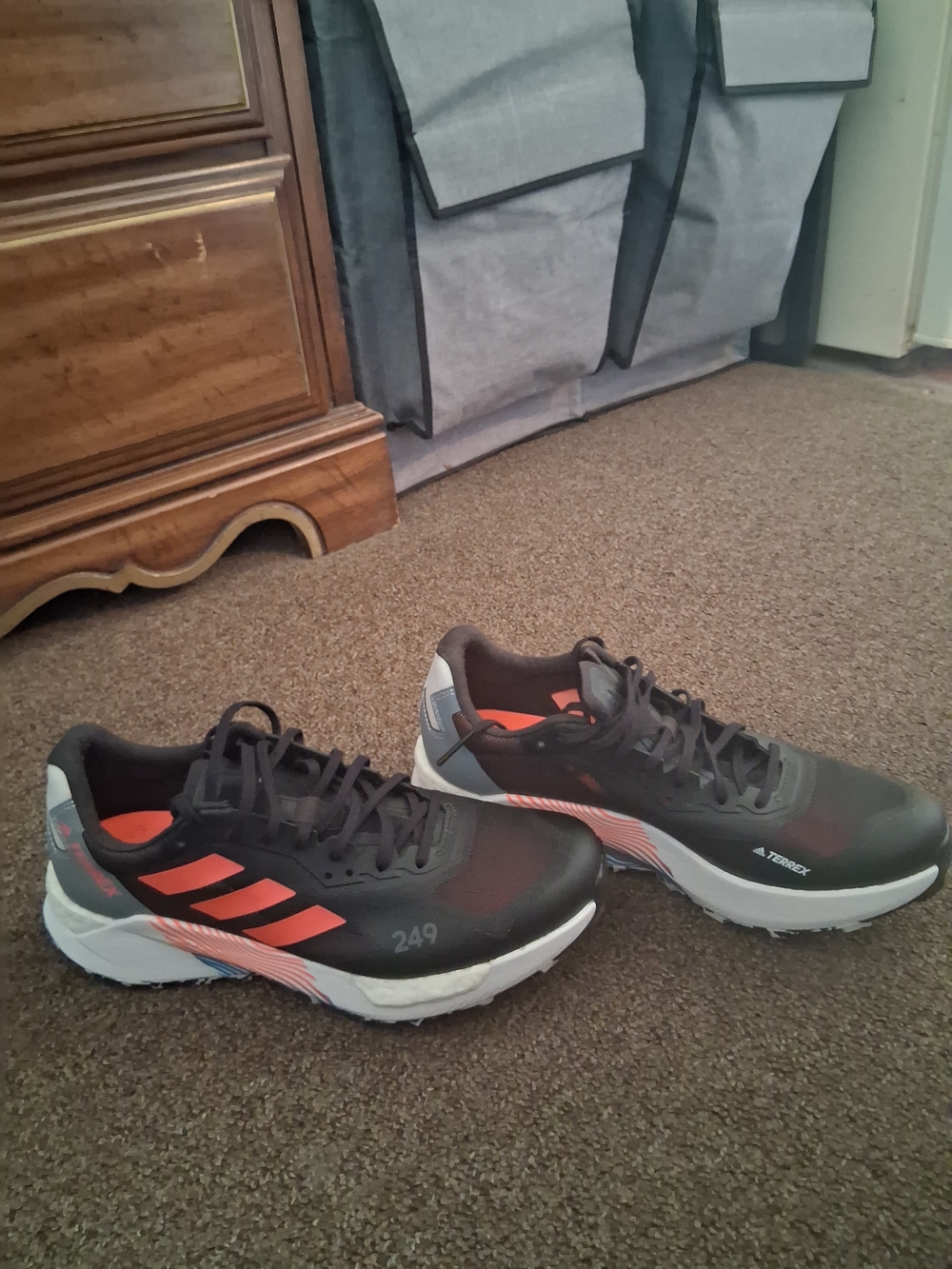 Adidas Terrex Black and Pink Sneakers